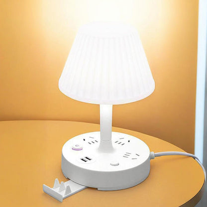 Table Lamp with USB Port and Outlet