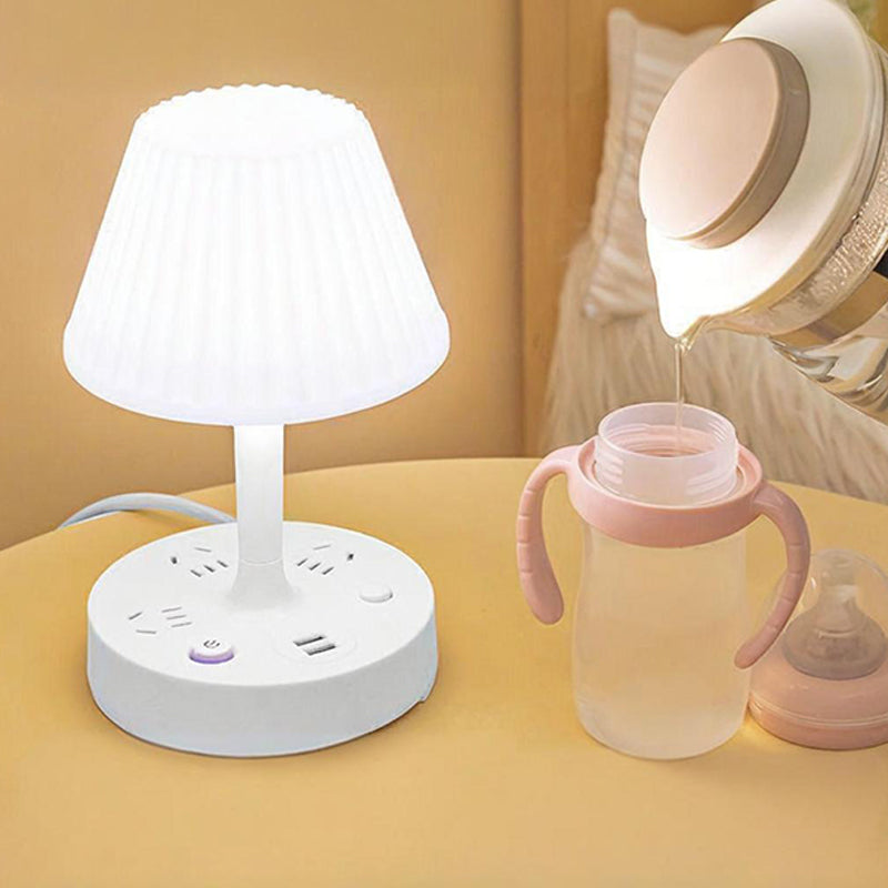 Table Lamp with USB Port and Outlet