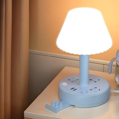 Table Lamp with USB Port and Outlet