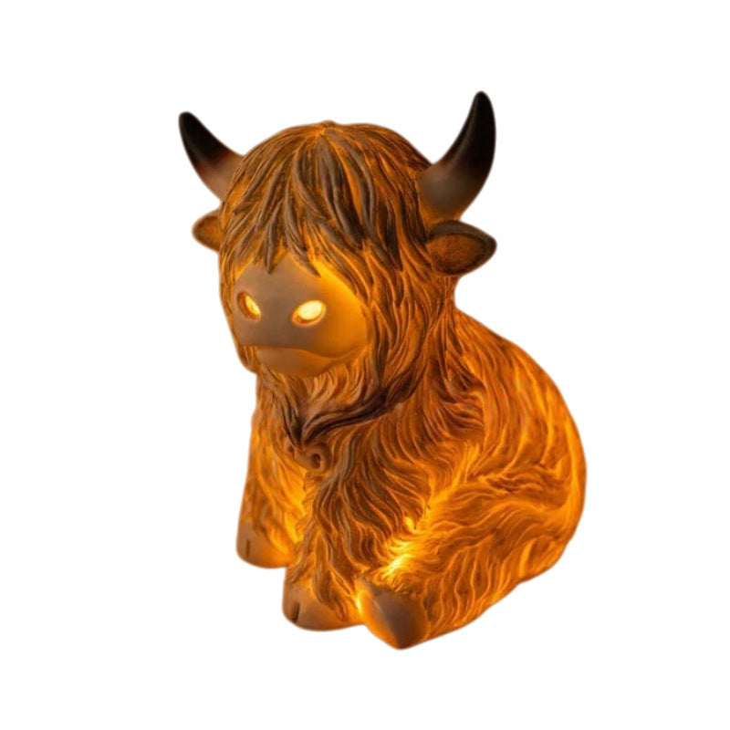 Cute Highland Cow Night Light