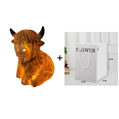 Cute Highland Cow Night Light