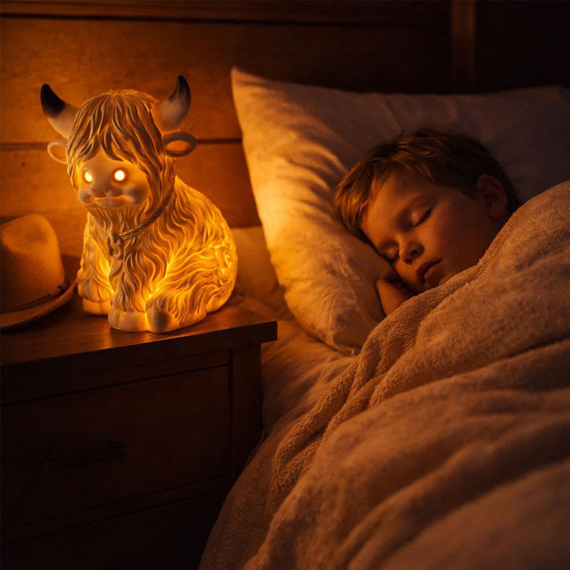 Cute Highland Cow Night Light