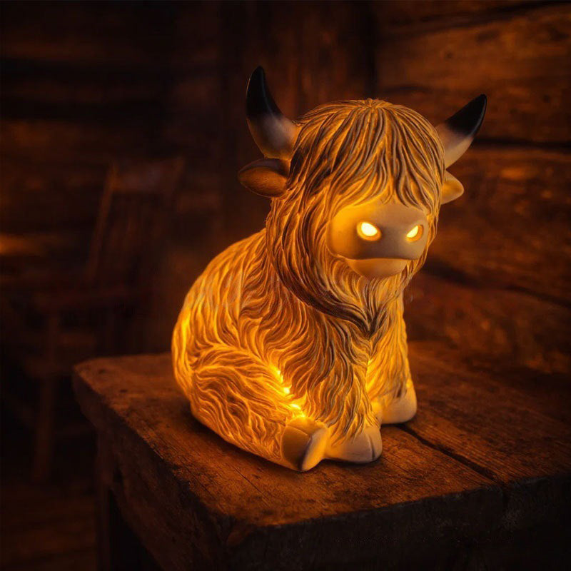 Cute Highland Cow Night Light