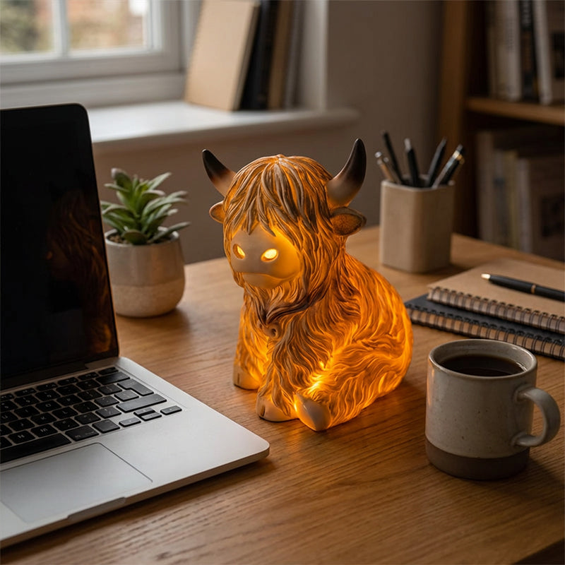 Cute Highland Cow Night Light