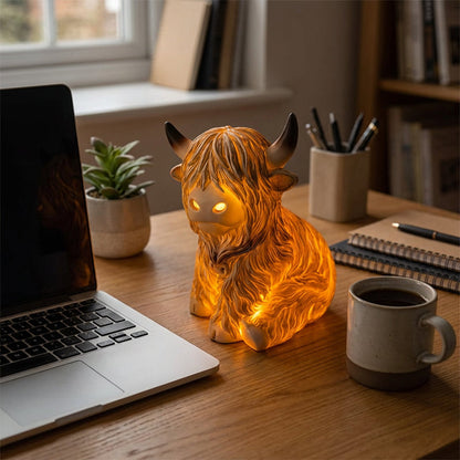Cute Highland Cow Night Light