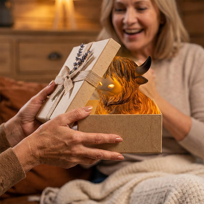 Cute Highland Cow Night Light