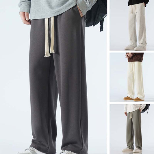Men's Casual Loose Straight Leg Drawstring Pants