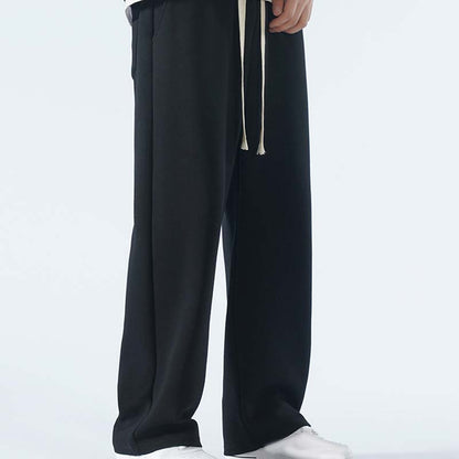 Men's Casual Loose Straight Leg Drawstring Pants