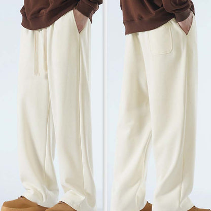 Men's Casual Loose Straight Leg Drawstring Pants