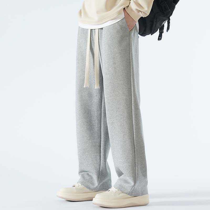 Men's Casual Loose Straight Leg Drawstring Pants