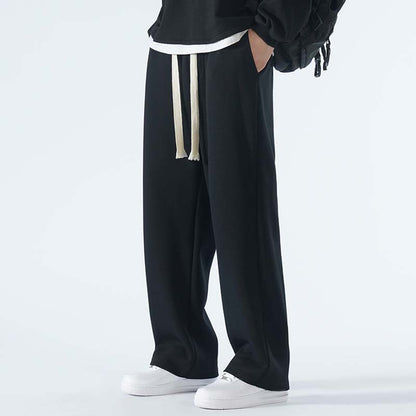 Men's Casual Loose Straight Leg Drawstring Pants