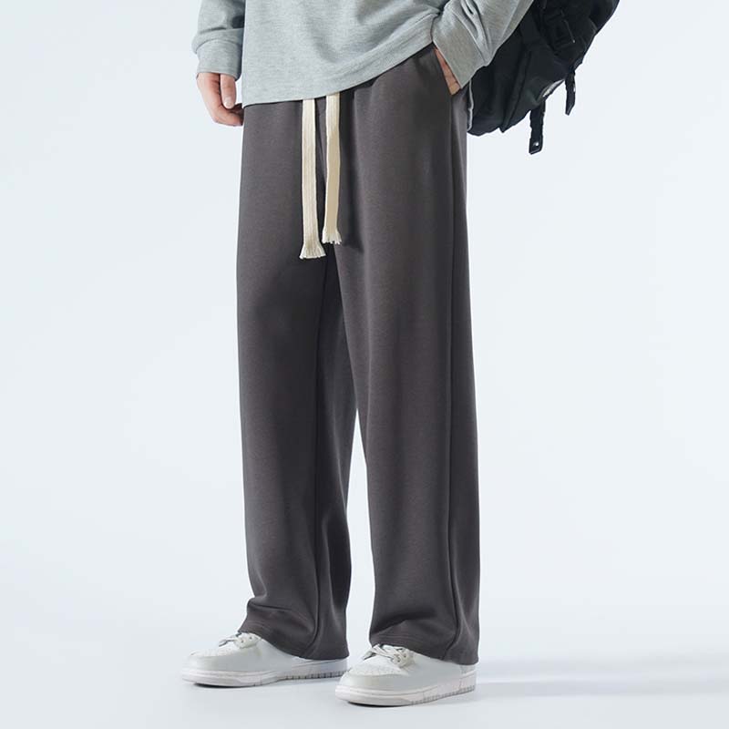 Men's Casual Loose Straight Leg Drawstring Pants