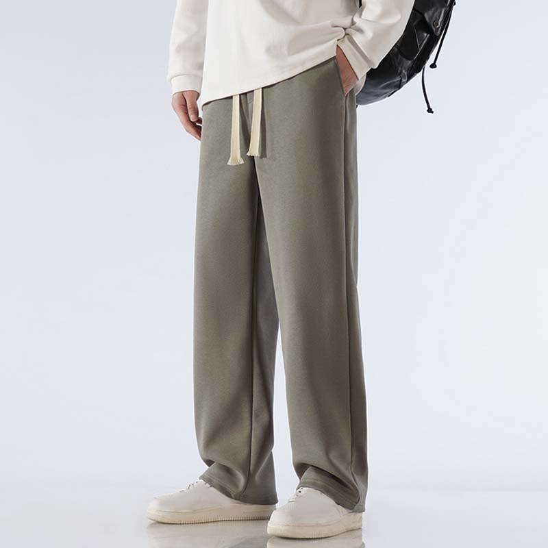 Men's Casual Loose Straight Leg Drawstring Pants