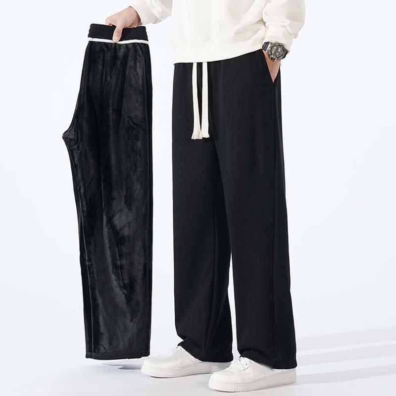 Men's Casual Loose Straight Leg Drawstring Pants