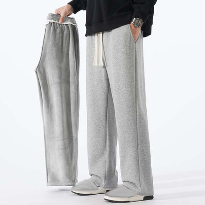 Men's Casual Loose Straight Leg Drawstring Pants