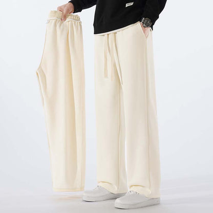 Men's Casual Loose Straight Leg Drawstring Pants