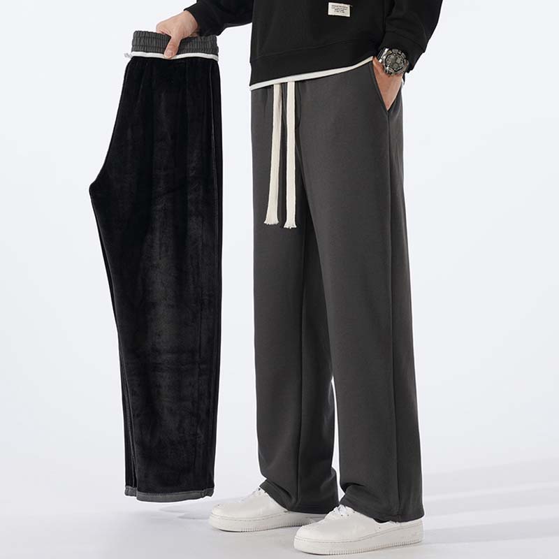 Men's Casual Loose Straight Leg Drawstring Pants