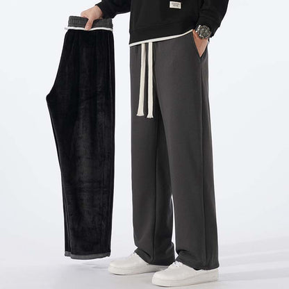 Men's Casual Loose Straight Leg Drawstring Pants