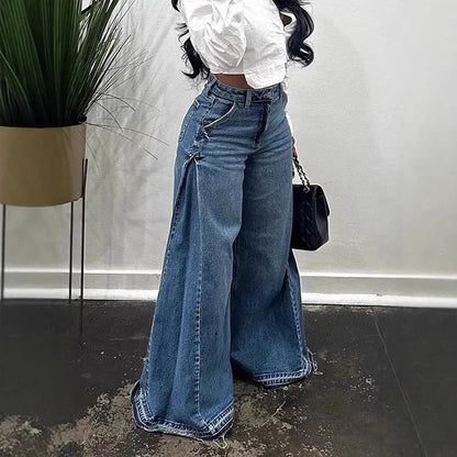 Women’s High-Waist Oversized Wide-Leg Jeans