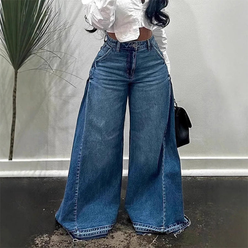 Women’s High-Waist Oversized Wide-Leg Jeans