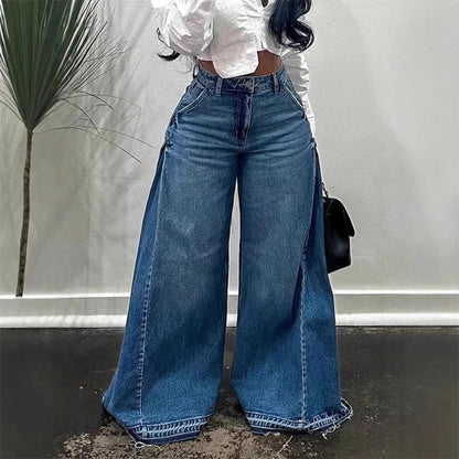 Women’s High-Waist Oversized Wide-Leg Jeans