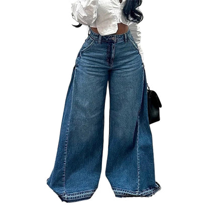 Women’s High-Waist Oversized Wide-Leg Jeans