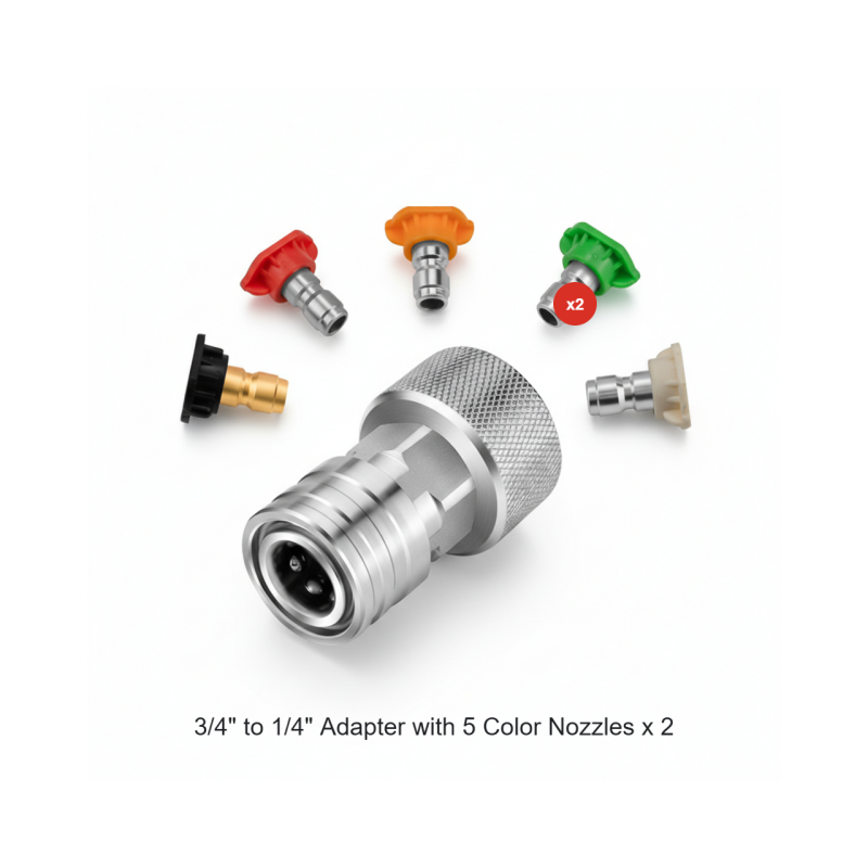 3/4" GHT Female to 1/4" Quick Connect Coupler