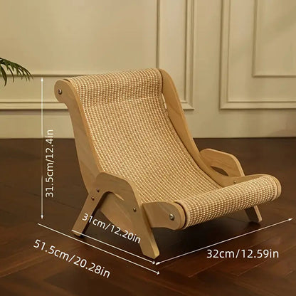 ✨ 2026 New Arrival | 2-in-1 Sisal Cat Scratcher Lounger | Space-Saving & Durable 🐱【50% OFF】