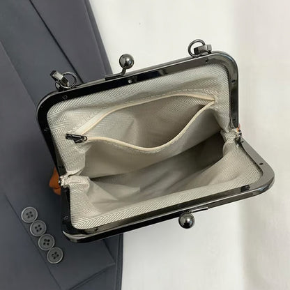 Vintage Kiss-Lock Bag – 2-in-1 Carry & Organized