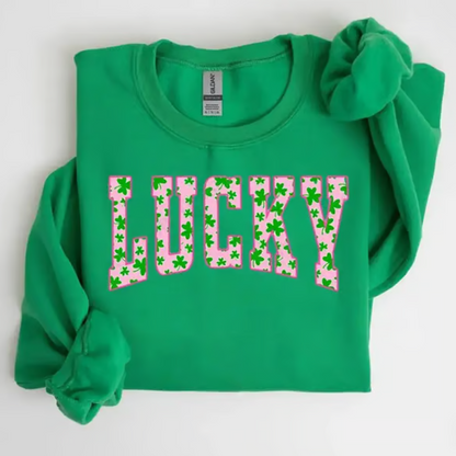 Women's Lucky Shamrock Graphic Sweatshirt