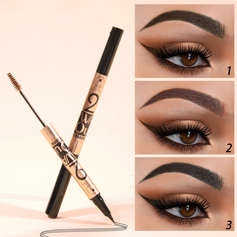 ✨Buy 1 Get 1 Free✨2-in-1 Waterproof Eyebrow Pencil with Gel