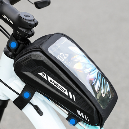 🚴‍♂️49% OFF!📱Water-Resistant Large Capacity Bicycle Bag – Touch-Sensitive Phone Pouch, Slim Top-Tube Design & Dual Zippers🌧️