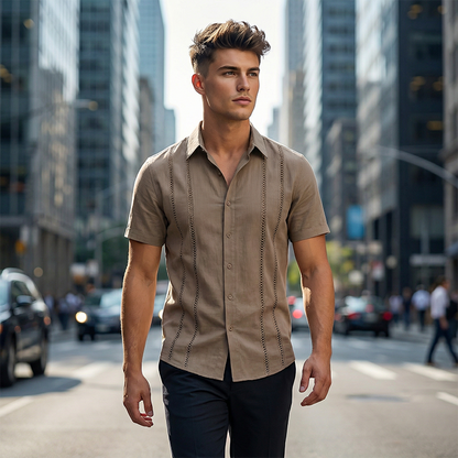 💥Hot Sales-49% OFF🔥 Men's Button-Down Shirt – Breathable & Quick-Dry 🏃💨【Flash Sale】