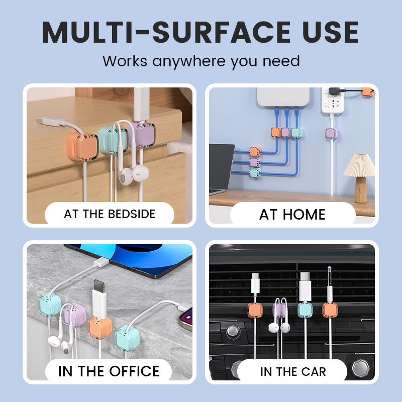 6PCS Portable Magnetic Cable Clips