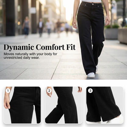 Women's High-Waist Wide-Leg Jeans