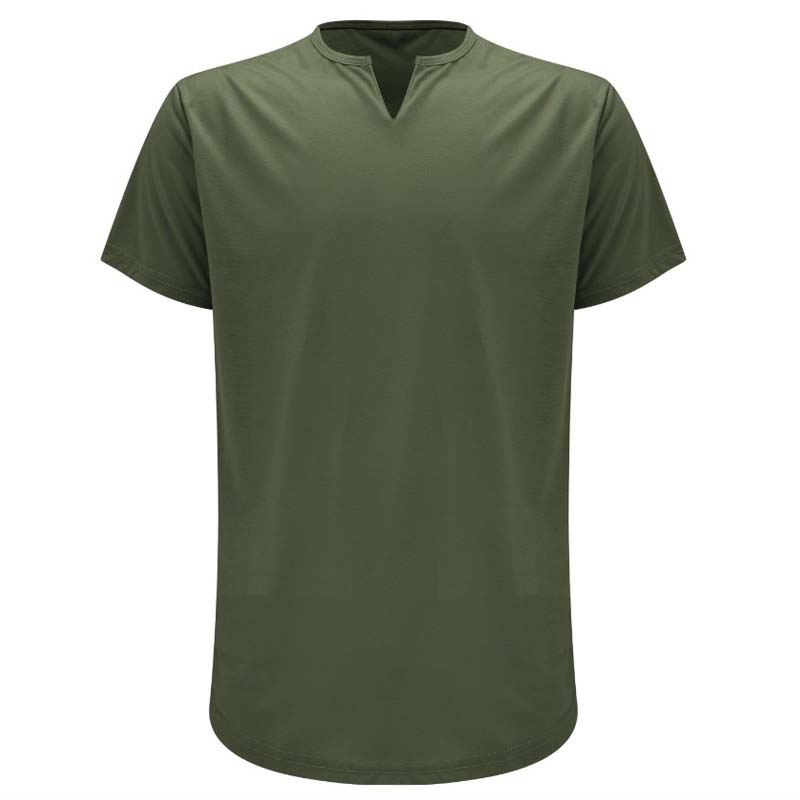 Casual Solid Color Athletic T-Shirt for Men