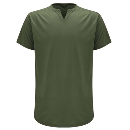 Casual Solid Color Athletic T-Shirt for Men