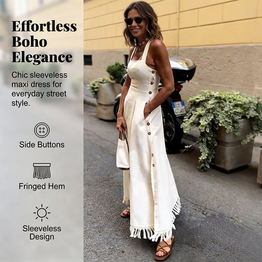 Sleeveless Summer Dress with Pockets