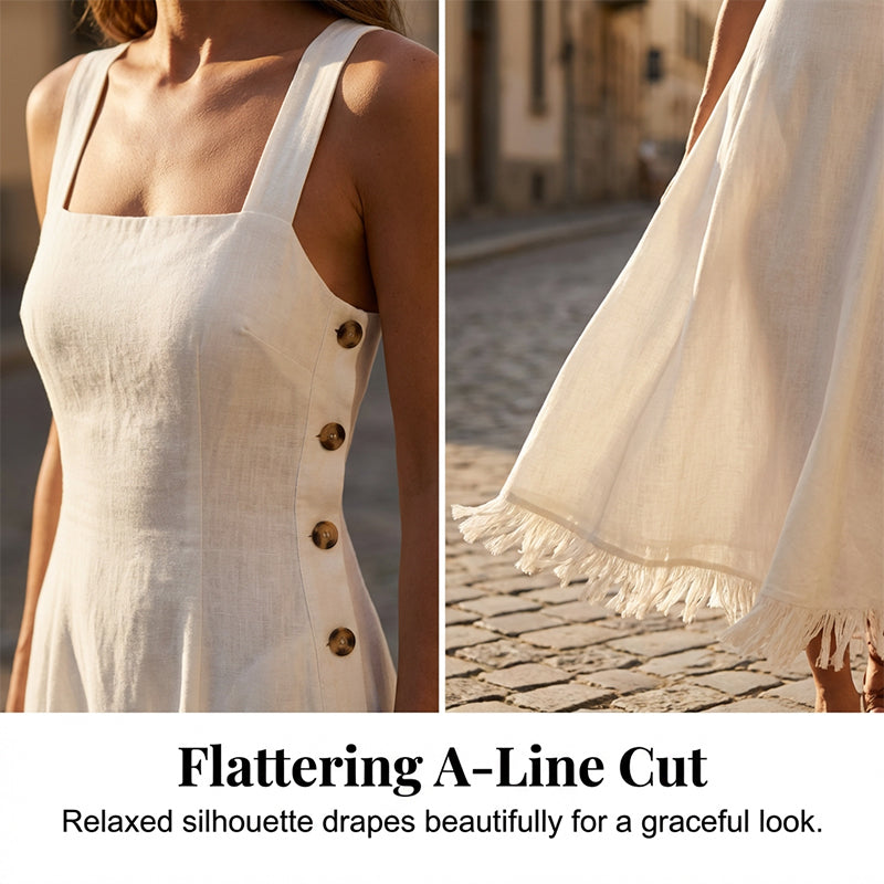 Sleeveless Summer Dress with Pockets