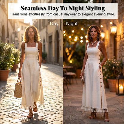 Sleeveless Summer Dress with Pockets