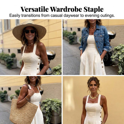Sleeveless Summer Dress with Pockets