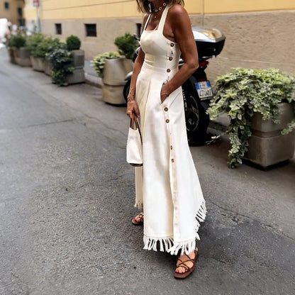 Sleeveless Summer Dress with Pockets