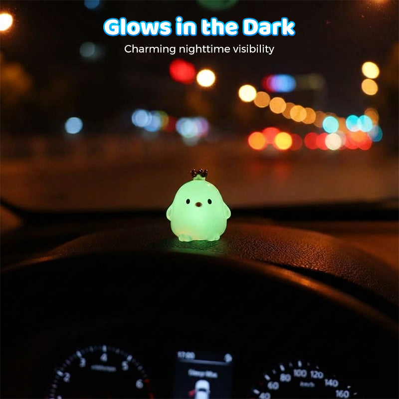 Glow-in-the-Dark Crown Chick Car Ornament
