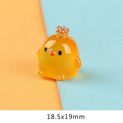 Glow-in-the-Dark Crown Chick Car Ornament