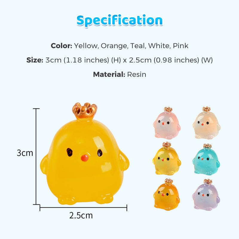 Glow-in-the-Dark Crown Chick Car Ornament