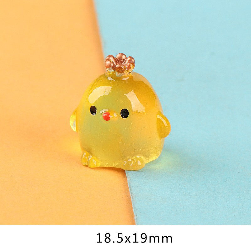 Glow-in-the-Dark Crown Chick Car Ornament