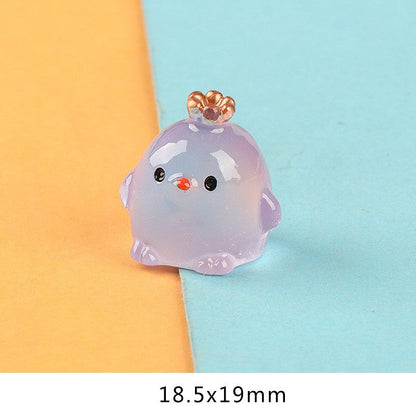 Glow-in-the-Dark Crown Chick Car Ornament