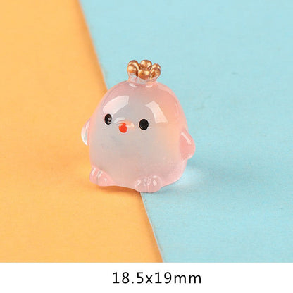 Glow-in-the-Dark Crown Chick Car Ornament