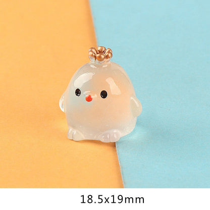 Glow-in-the-Dark Crown Chick Car Ornament