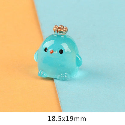 Glow-in-the-Dark Crown Chick Car Ornament
